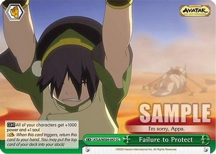 Failure to Protect (ATLA/WX04-047 CC) - Avatar: The Last Airbender