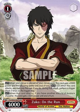 Zuko: On the Run (ATR) (ATLA/WX04-056ATR ATR) - Avatar: The Last Airbender