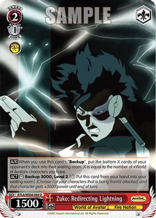 Zuko: Redirecting Lightning (ATLA/WX04-064 U) - Avatar: The Last Airbender