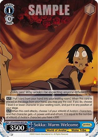 Sokka: Warm Welcome (SR) (ATLA/WX04-087S SR) - Avatar: The Last Airbender