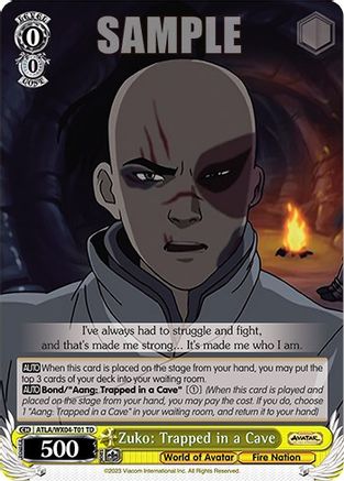 Zuko: Trapped in a Cave (ATLA/WX04-T01 TD) - Avatar: The Last Airbender