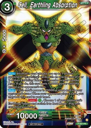 Cell, Earthling Absorption (Zenkai Series Tournament Pack Vol.4) (P-507) - Tournament Promotion Cards