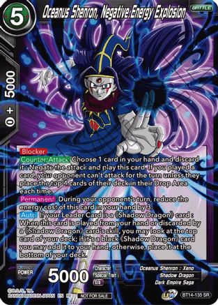 Oceanus Shenron, Negative Energy Explosion (Championship Selection Pack 2023 Vol.2) (Silver Foil) (BT14-135) - Tournament Promotion Cards Foil