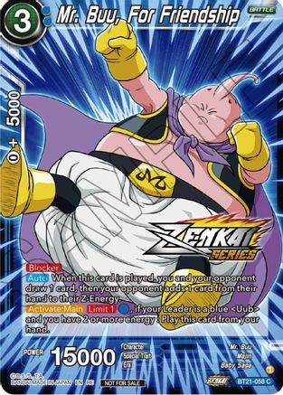 Mr. Buu, For Friendship (Event Pack 12) (BT21-058) - Tournament Promotion Cards Foil
