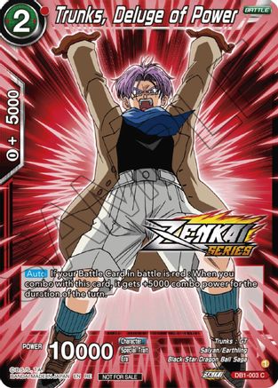 Trunks, Deluge of Power (Event Pack 12) (DB1-003) - Tournament Promotion Cards Foil