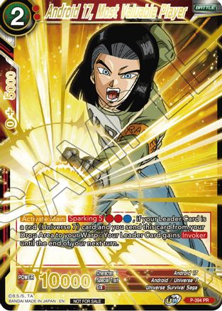 Android 17, Most Valuable Player (Alt. Art Card Set 2023 Vol. 2) (P-394) - Tournament Promotion Cards Foil