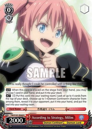 According to Strategy, Milim (TSK/S101-E048 R) - That Time I Got Reincarnated as a Slime Vol.3
