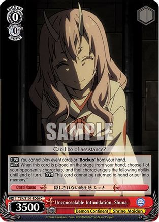 Unconcealable Intimidation, Shuna (TSK/S101-E066 C) - That Time I Got Reincarnated as a Slime Vol.3