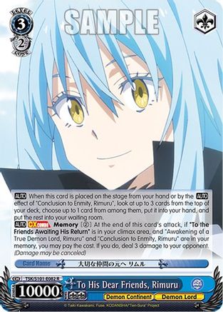 To His Dear Friends, Rimuru (TSK/S101-E082 R) - That Time I Got Reincarnated as a Slime Vol.3