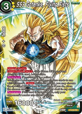 SS3 Gotenks, Flying Fists (P-519) - Promotion Cards Foil