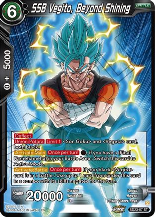 SSB Vegito, Beyond Shining (SD23-07) - Critical Blow Foil