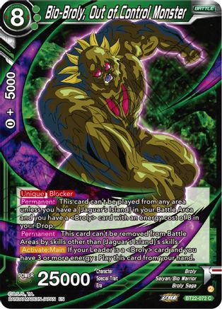 Bio-Broly, Out of Control Monster (BT22-072) - Critical Blow Foil