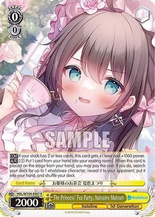 The Princess' Tea Party, Natsuiro Matsuri (HOL/W104-E007 R) - hololive production Vol.2