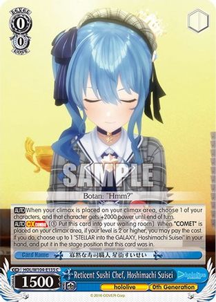 Reticent Sushi Chef, Hoshimachi Suisei (HOL/W104-E135 C) - hololive production Vol.2