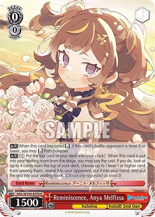 Reminiscence, Anya Melfissa (HOL/W104-E078 R) - hololive production Vol.2