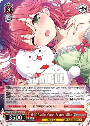 Half-Awake Gaze, Sakura Miko (HOL/W104-E080 R) - hololive production Vol.2