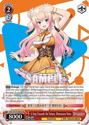 A Step Towards the Future, Momosuzu Nene (SR) (HOL/W104-E094S SR) - hololive production Vol.2