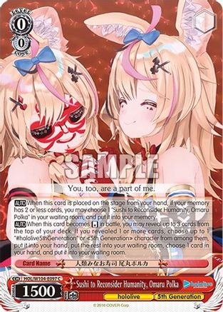 Sushi to Reconsider Humanity, Omaru Polka (HOL/W104-E097 C) - hololive production Vol.2