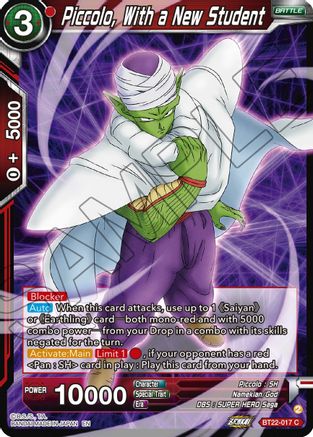 Piccolo, With a New Student (BT22-017) - Critical Blow Foil