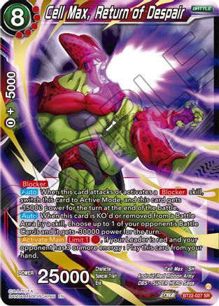 Cell Max, Return of Despair (BT22-027) - Critical Blow Foil