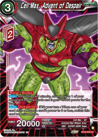 Cell Max, Advent of Despair (BT22-005) - Critical Blow Foil