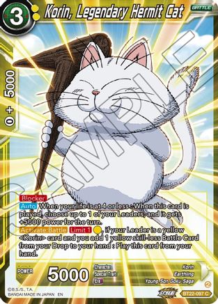 Korin, Legendary Hermit Cat (BT22-097) - Critical Blow