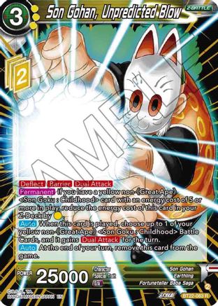 Son Gohan, Unpredicted Blow (BT22-083) - Critical Blow Foil