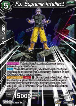 Fu, Supreme Intellect (BT22-126) - Critical Blow