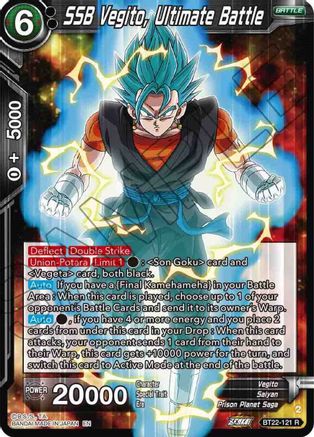 SSB Vegito, Ultimate Battle (BT22-121) - Critical Blow Foil