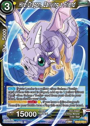 Hire-Dragon, Carrying a Friend (BT22-106) - Critical Blow