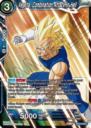 Vegeta, Combination Attack in Hell (BT22-040) - Critical Blow