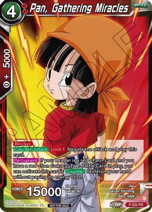 Pan, Gathering Miracles (Zenkai Series Tournament Pack Vol.5) (P-520) - Tournament Promotion Cards