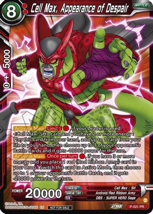 Cell Max, Appearance of Despair (Zenkai Series Tournament Pack Vol.5) (P-521) - Tournament Promotion Cards