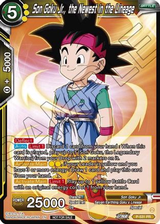 Son Goku Jr., the Newest in the Lineage (Zenkai Series Tournament Pack Vol.5) (P-531) - Tournament Promotion Cards