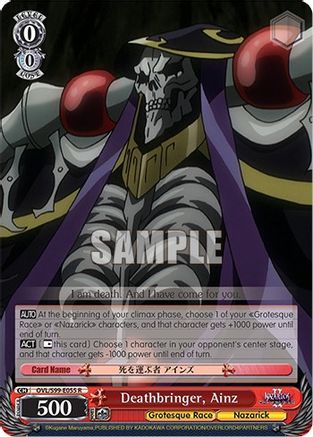 Deathbringer, Ainz (OVL/S99-E055 R) - Nazarick: Tomb of the Undead Vol.2