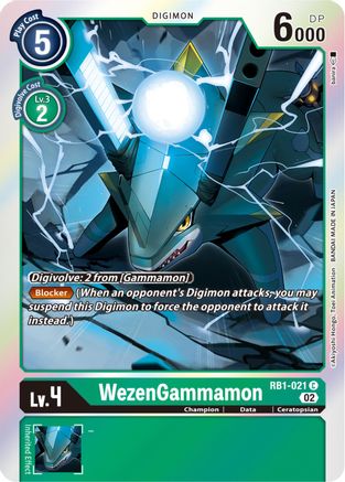 WezenGammamon (RB1-021) - Resurgence Booster Foil