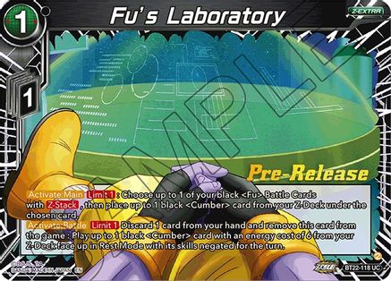 Fu's Laboratory (BT22-118) - Critical Blow PreRelease Cards Foil