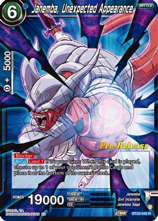 Janemba, Unexpected Appearance (BT22-046) - Critical Blow PreRelease Cards Foil