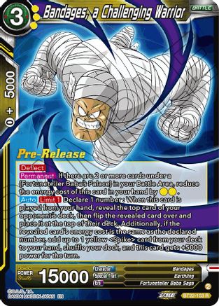 Bandages, a Challenging Warrior (BT22-103) - Critical Blow PreRelease Cards Foil