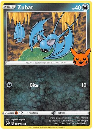 Zubat 103/195 Trick or Trade BOOster Bundle 2023 - Common