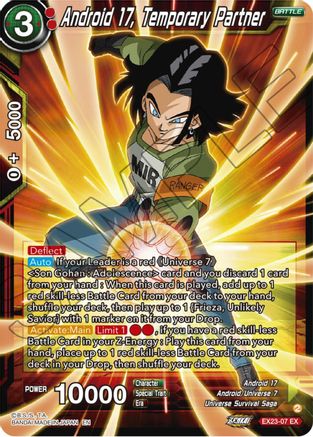 Android 17, Temporary Partner (EX23-07) - Expansion Deck Box Set 23 Premium Anniversary Box 2023 Foil