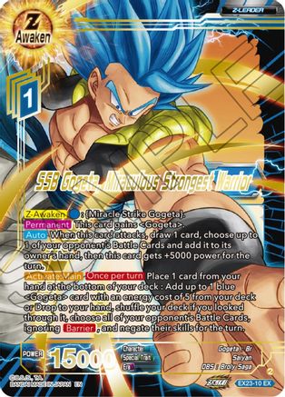 SSB Gogeta, Miraculous Strongest Warrior (EX23-10) - Expansion Deck Box Set 23 Premium Anniversary Box 2023 Foil