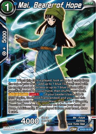 Mai, Bearer of Hope (EX23-18) - Expansion Deck Box Set 23 Premium Anniversary Box 2023 Foil