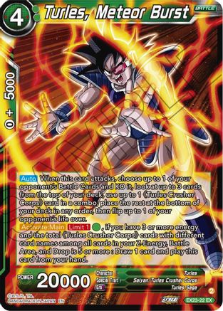 Turles, Meteor Burst (EX23-22) - Expansion Deck Box Set 23 Premium Anniversary Box 2023 Foil