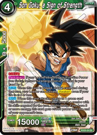 Son Goku, a Sign of Strength (EX23-24) - Expansion Deck Box Set 23 Premium Anniversary Box 2023 Foil
