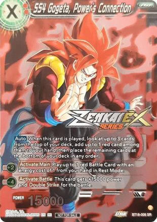 SS4 Gogeta, Power's Connection (Event Pack 13) (BT18-006) - Tournament Promotion Cards Foil