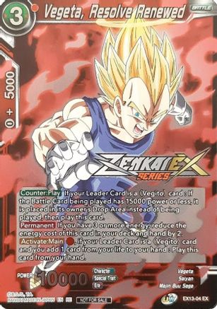Vegeta, Resolve Renewed (Event Pack 13) (EX13-04) - Tournament Promotion Cards Foil