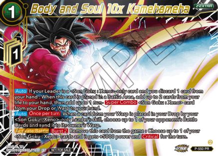 Body and Soul 10x Kamehameha (Championship Z Extra Card Pack 2023) (P-550) - Tournament Promotion Cards Foil