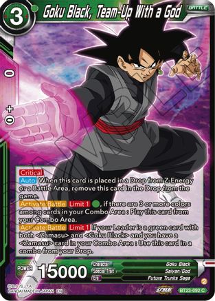 Goku Black, Team-Up With a God (BT23-092) - Perfect Combination