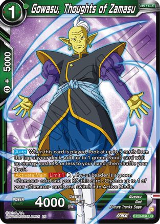 Gowasu, Thoughts of Zamasu (BT23-094) - Perfect Combination Foil